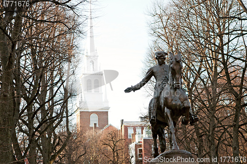 Image of Paul Revere Statue Boston