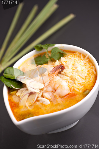 Image of Thai Shrimp Soup with Rice