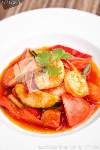 Image of Sweet and Sour Prawns Dish