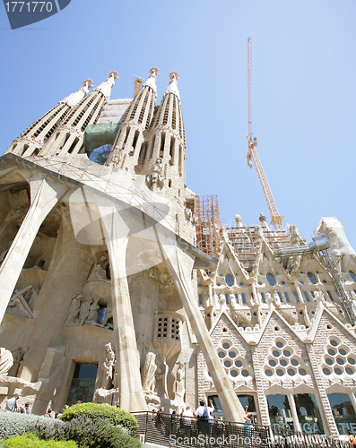 Image of Sagrada Familia by Antoni Gaudi in Barcelona Spain