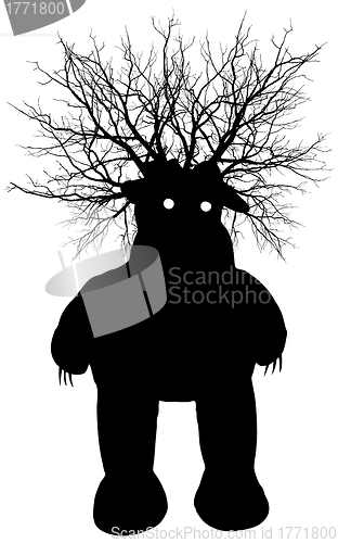 Image of Swamp monster - silhouette