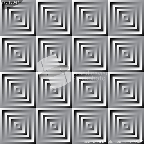 Image of Abstract monochrome squares pattern