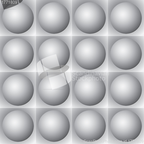 Image of Volumetric pattern - gray spheres and squares