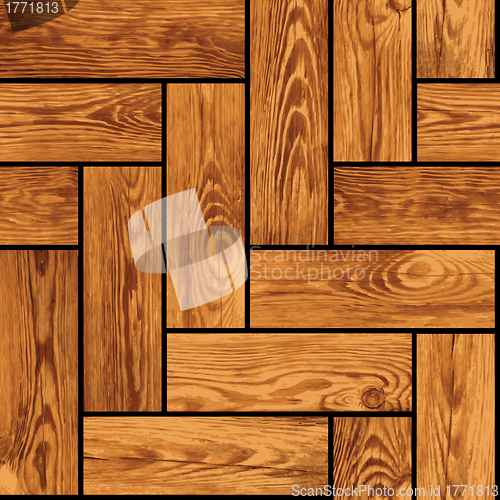 Image of Naturalistic seamless texture - wooden parquet