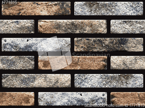 Image of Naturalistic seamless texture - old brickwork