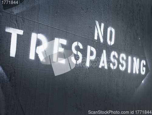 Image of No Trespassing