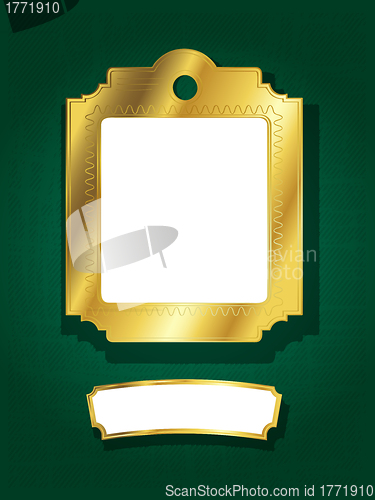 Image of Golden frame and banner