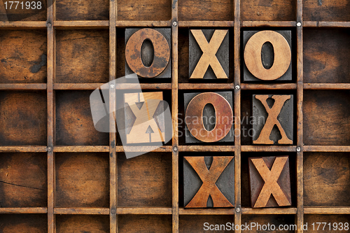 Image of tic-tac-toe or noughts and crosses 