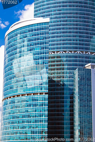 Image of High blue skyscrapers