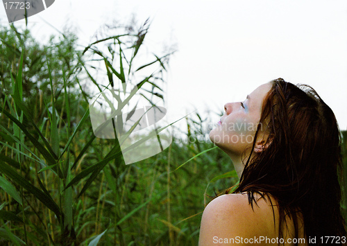 Image of Woman enjoying nature