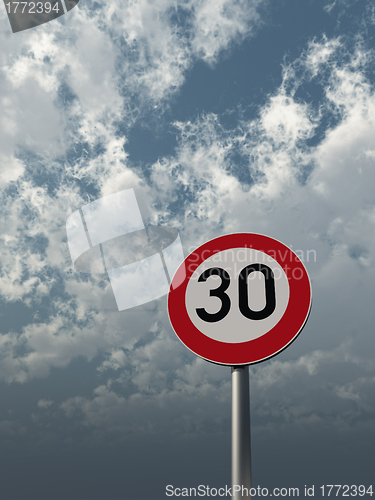 Image of speed limit