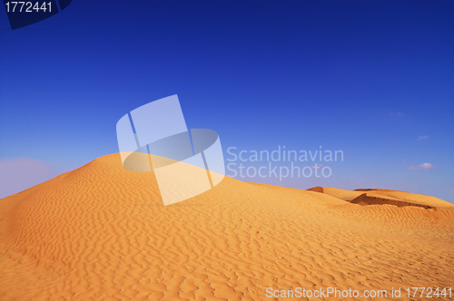 Image of dunes and blue sky