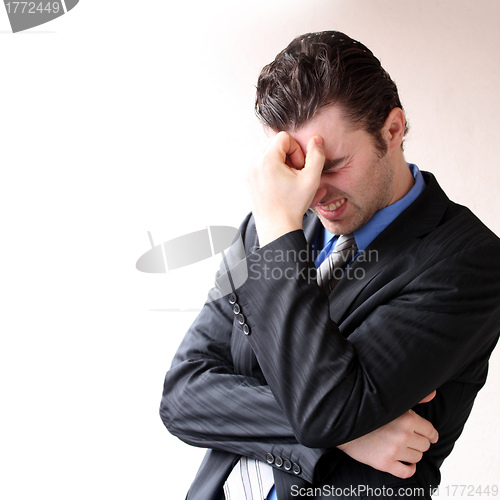 Image of Businessman thinking