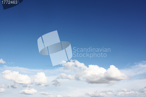 Image of Blue sky background