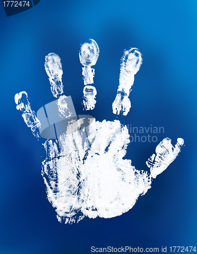 Image of mystical handprint