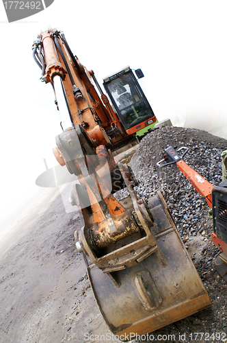 Image of Excavator with bucket