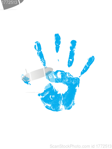 Image of Blue handprint