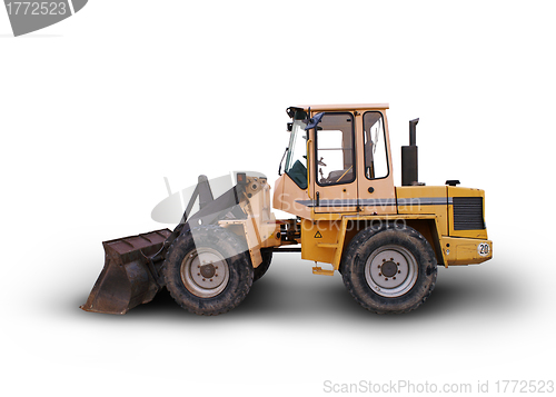 Image of wheel loaders excavator isolated