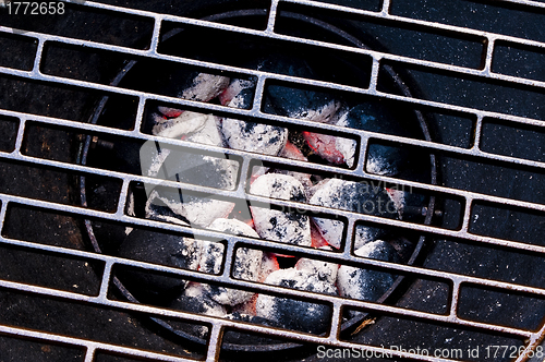 Image of barbecue with charcoal