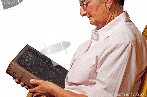Image of Grandma with bible