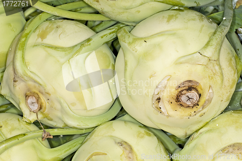 Image of  cabbage turnip at a street sale