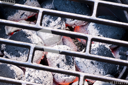 Image of barbecue with charcoal