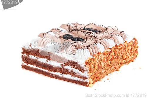 Image of tasty nuts cake