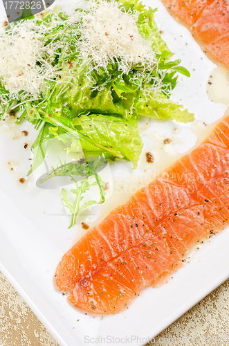 Image of Fish Carpaccio with salad