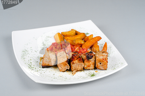 Image of Grilled kebab pork meat