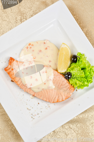 Image of Grilled salmon steak