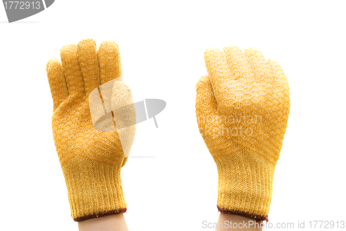 Image of work gloves