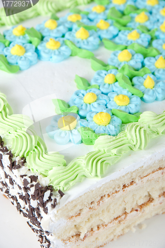 Image of tasty cream cake