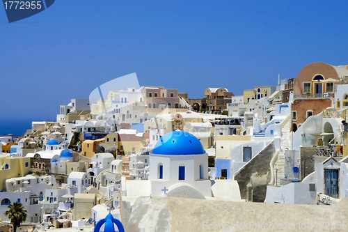 Image of Amazing white houses of Santorini