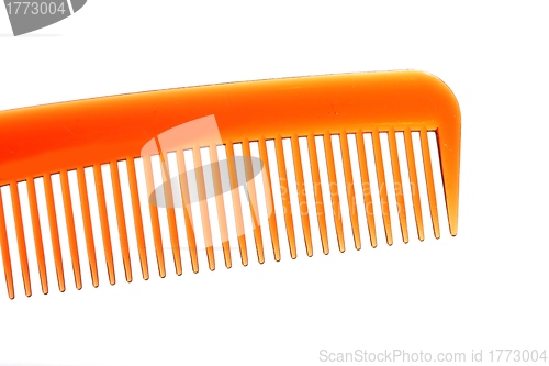 Image of plain isolated plastic comb