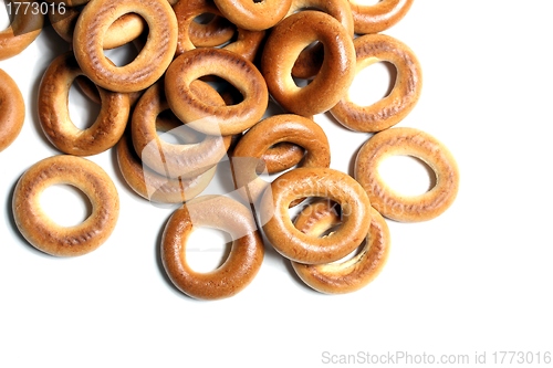 Image of isolated pastry rings