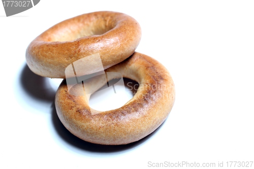 Image of isolated pastry rings