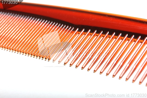 Image of plain isolated plastic comb