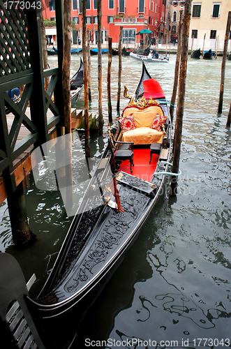 Image of Empty gondola, Venice