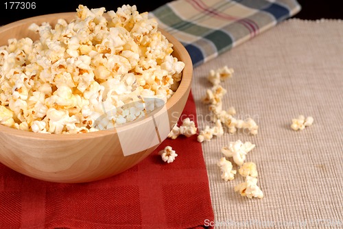 Image of Bowl of delicious popcorn
