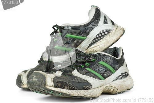 Image of Pair of worn sneakers