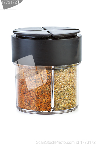 Image of Glass jar with mix of spices