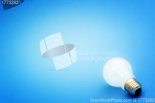Image of Background with lit lightbulb