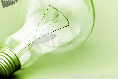 Image of Background with lit lightbulb