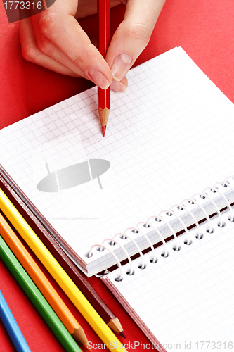 Image of Pencil and agenda