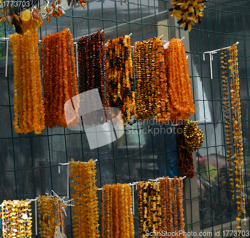 Image of Beads other handcraft jewelry made of stone amber 