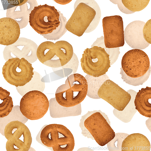 Image of Danish butter cookies - seamless texture