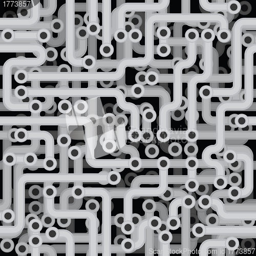 Image of Seamless monochrome texture - electrical engineering