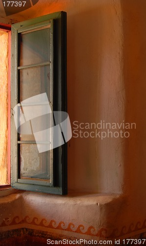 Image of Open window in the Mission of Santa Barbara