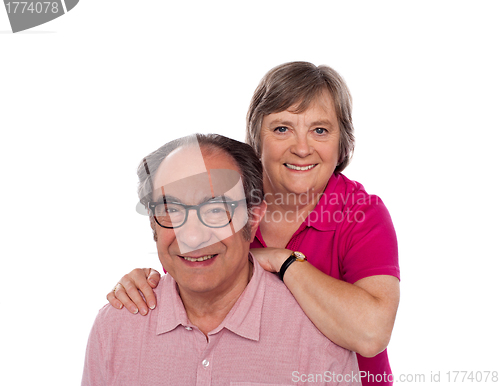 Image of Love couple portrait. Studio shot