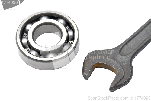 Image of Ball bearing and Wrench